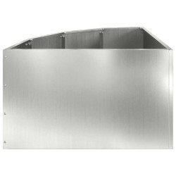 Jardinière d'Angle Argent 60 x 60 x 35 cm Acier galvanisé 538755538755