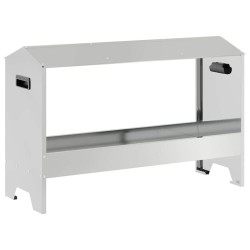 Bac de nourrissage pour poules Argent 81 x 32 x 53,5 cm 538759538759