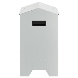 Bac de nourrissage pour poules Argent 81 x 32 x 53,5 cm 538759538759