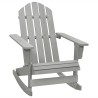 Chaise à bascule de jardin Bois Gris 538761538761