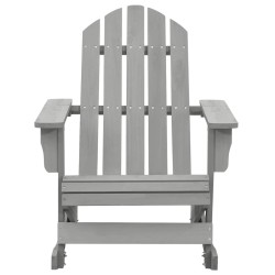 Chaise à bascule de jardin Bois Gris 538761538761