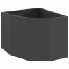 Jardinière d'Angle Noir 45 x 45 x 35 cm Acier 538762538762