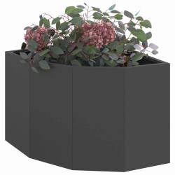 Jardinière d'Angle Noir 45 x 45 x 35 cm Acier 538762538762