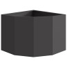 Jardinière d'Angle Noir 45 x 45 x 35 cm Acier 538762538762