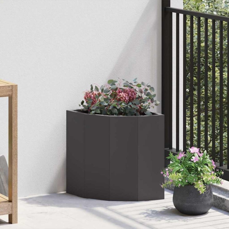 Jardinière d'Angle Noir 30 x 30 x 35 cm Acier 538764538764