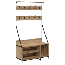 Porte-vêtements avec étagère Chêne artisanal 100 x 41 x 184 cm 538765538765