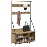 Porte-vêtements avec étagère Chêne artisanal 100 x 41 x 184 cm 538765538765