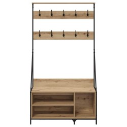 Porte-vêtements avec étagère Chêne artisanal 100 x 41 x 184 cm 538765538765