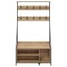 Porte-vêtements avec étagère Chêne artisanal 100 x 41 x 184 cm 538765538765