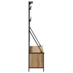 Porte-vêtements avec étagère Chêne artisanal 100 x 41 x 184 cm 538765538765