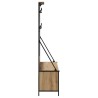 Porte-vêtements avec étagère Chêne artisanal 100 x 41 x 184 cm 538765538765