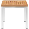 Table d'appoint de jardin 45x45x38 cm Bois de teck et inox 538767538767