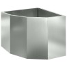 Jardinière d'Angle Argent 45 x 45 x 35 cm Acier galvanisé 538775538775
