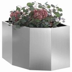 Jardinière d'Angle Argent 45 x 45 x 35 cm Acier galvanisé 538775538775
