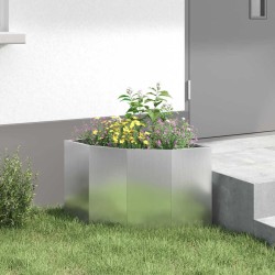 Jardinière d'Angle Argent 45 x 45 x 35 cm Acier galvanisé 538775538775