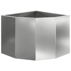Jardinière d'Angle Argent 45 x 45 x 35 cm Acier galvanisé 538775538775