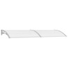 Auvent de porte Gris 300 x 100 cm PC 538778538778