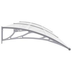 Auvent de porte Gris 300 x 100 cm PC 538778538778