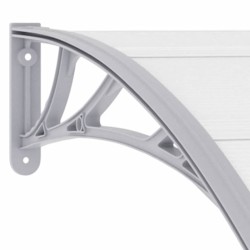 Auvent de porte Gris 300 x 100 cm PC 538778538778