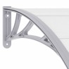 Auvent de porte Gris 300 x 100 cm PC 538778538778