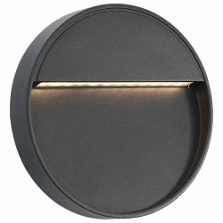 Appliques murales à LED d'extérieur 2 pcs 3 W Noir Rond 538779538779