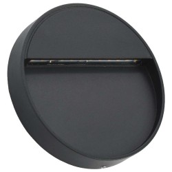 Appliques murales à LED d'extérieur 2 pcs 3 W Noir Rond 538779538779