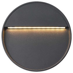 Appliques murales à LED d'extérieur 2 pcs 3 W Noir Rond 538779538779