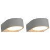 2 pcs Appliques murales d'extérieur 1 W Blanc Rond 538780538780
