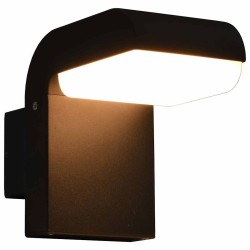 Applique murale LED d'extérieur 9 W Noir Ovale  538783538783