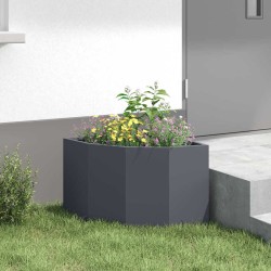 Jardinière d'Angle Anthracite 45 x 45 x 35 cm Acier 538784538784