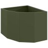 Jardinière d'Angle Vert olive 45 x 45 x 35 cm Acier 538785538785