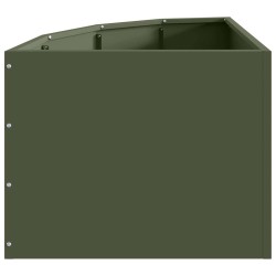 Jardinière d'Angle Vert olive 45 x 45 x 35 cm Acier 538785538785