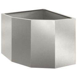 Jardinière d'Angle Argent 45 x 45 x 35 cm Acier inoxydable 538786538786