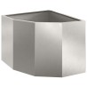 Jardinière d'Angle Argent 45 x 45 x 35 cm Acier inoxydable 538786538786