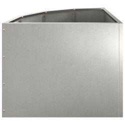 Jardinière d'Angle Argent 45 x 45 x 35 cm Acier inoxydable 538786538786