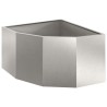 Jardinière d'Angle Argent 60 x 60 x 35 cm Acier inoxydable 538787538787