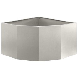 Jardinière d'Angle Argent 60 x 60 x 35 cm Acier inoxydable 538787538787