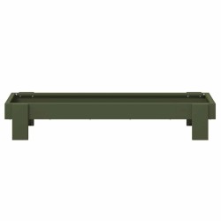 Bac de nourrissage pour poules Vert olive 80 x 28 x 13.5 cm 538788538788