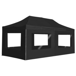 Tente de réception pliable à parois Aluminium 6 x 3m Anthracite 538789538789