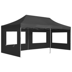 Tente de réception pliable à parois Aluminium 6 x 3m Anthracite 538789538789
