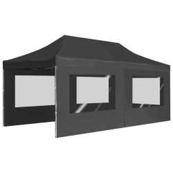 Tente de réception pliable à parois Aluminium 6 x 3m Anthracite 538789538789