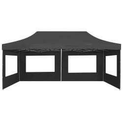 Tente de réception pliable à parois Aluminium 6 x 3m Anthracite 538789538789