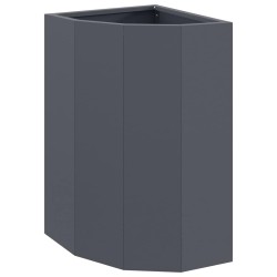 Jardinière d'Angle Anthracite 30 x 30 x 50 cm Acier 538791538791