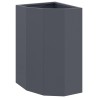 Jardinière d'Angle Anthracite 30 x 30 x 50 cm Acier 538791538791