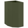 Jardinière d'Angle Vert olive 30 x 30 x 50 cm Acier 538793538793