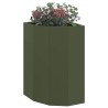 Jardinière d'Angle Vert olive 30 x 30 x 50 cm Acier 538793538793