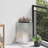 Jardinière d'Angle Argent 30 x 30 x 50 cm Acier inoxydable 538794538794