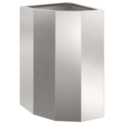 Jardinière d'Angle Argent 30 x 30 x 50 cm Acier inoxydable 538794538794