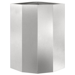 Jardinière d'Angle Argent 30 x 30 x 50 cm Acier inoxydable 538794538794