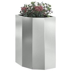 Jardinière d'Angle Argent 30 x 30 x 50 cm Acier galvanisé 538795538795